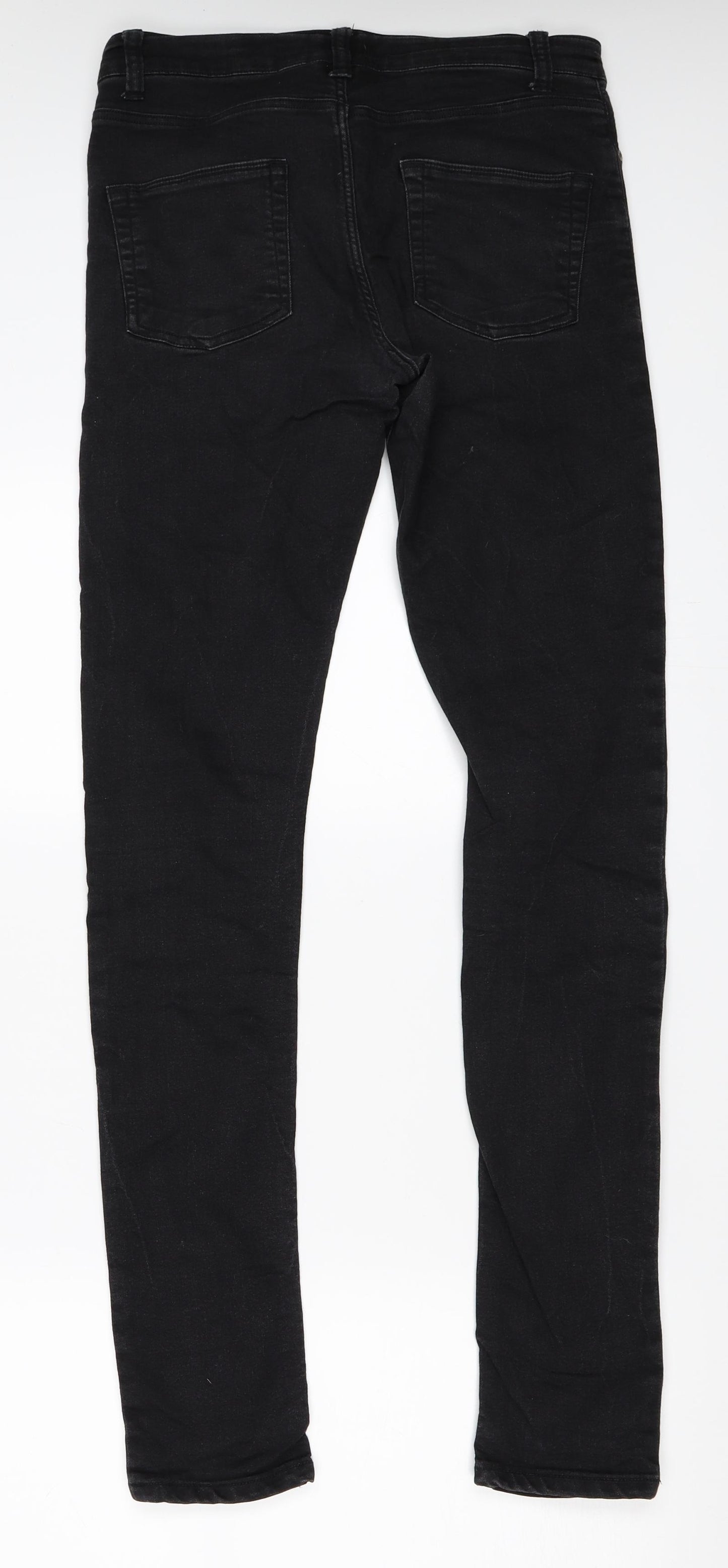 ASOS Mens Black   Skinny Jeans Size 32 in L34 in
