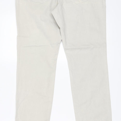 Lynn Womens Grey   Straight Jeans Size 34 in L30 in