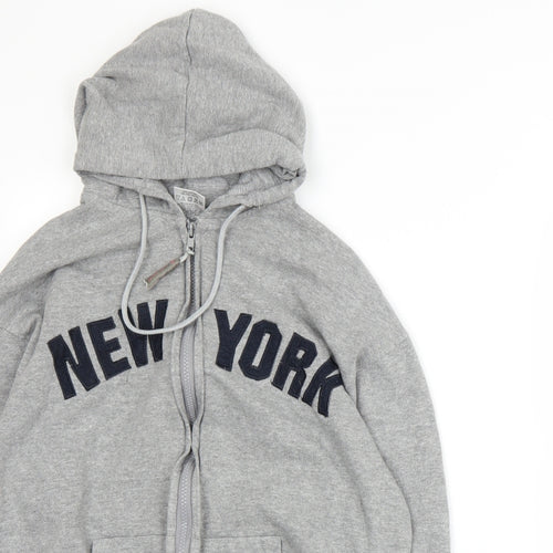 Matrix Mens Grey   Full Zip Hoodie Size M