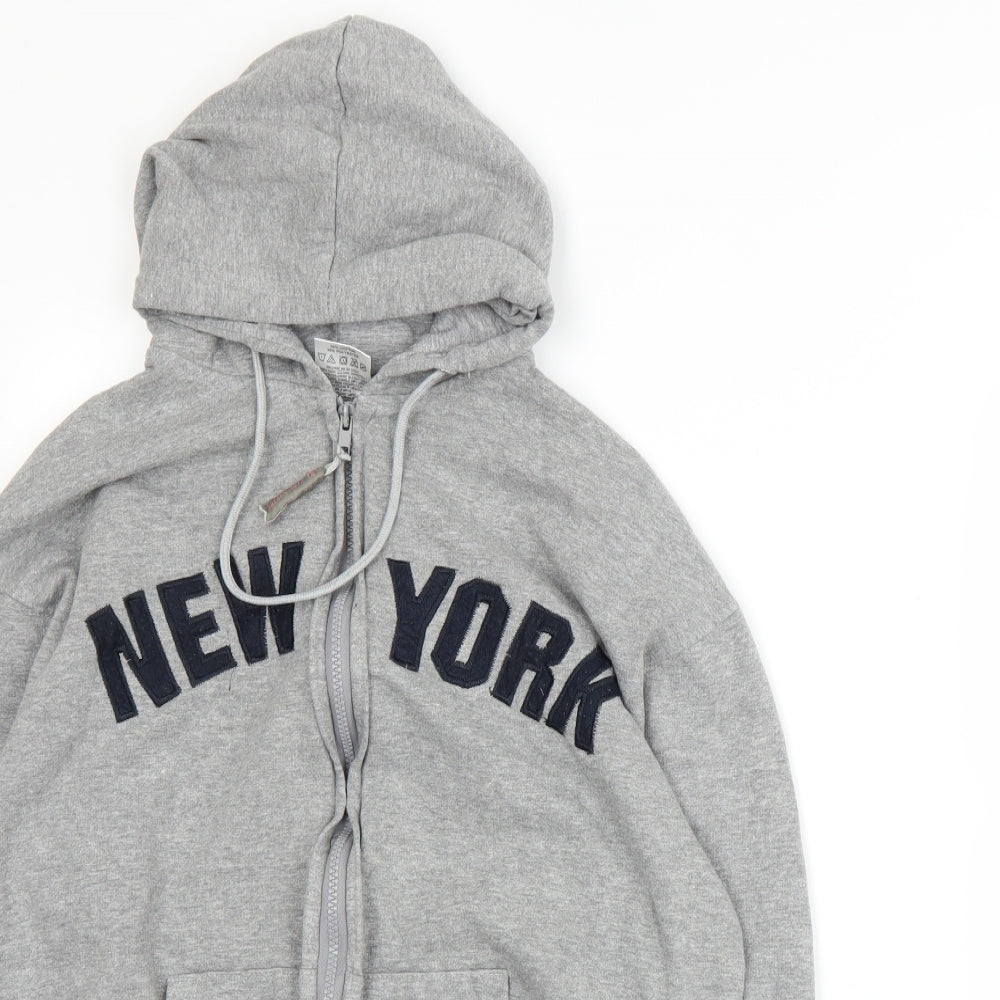 Matrix Mens Grey   Full Zip Hoodie Size M