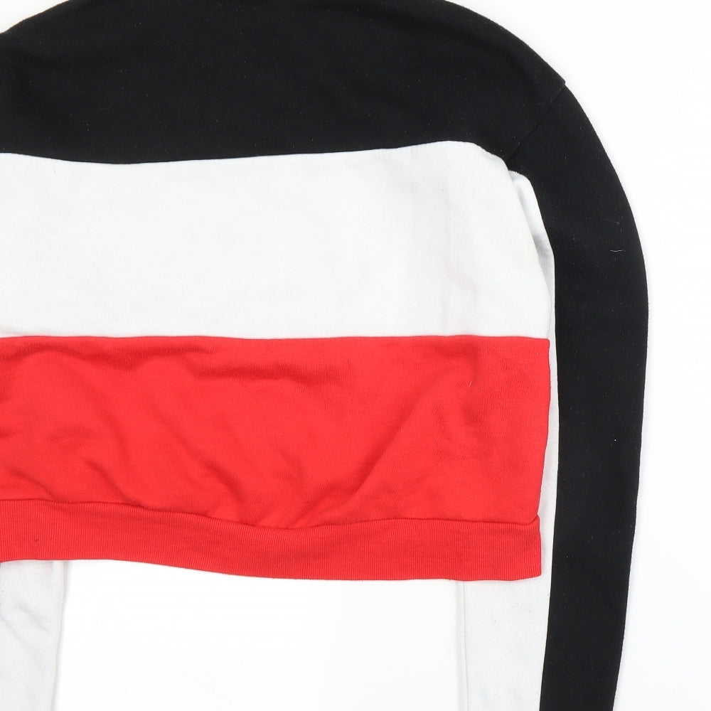 Primark Womens Red Striped  Pullover Sweatshirt Size S