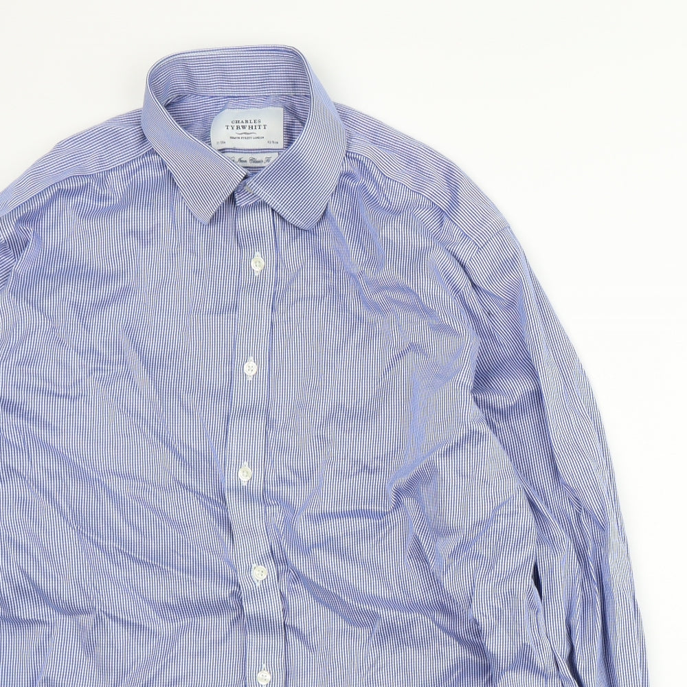 Charles Tyrwhitt Mens Blue    Dress Shirt Size 17