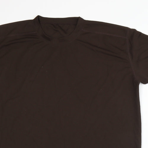 Preworn Mens Brown    T-Shirt Size M