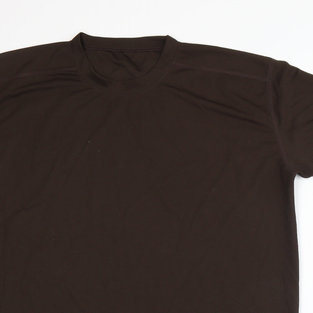 Preworn Mens Brown    T-Shirt Size M