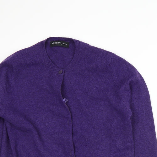 Pringle Womens Purple  Knit Cardigan Jumper Size L