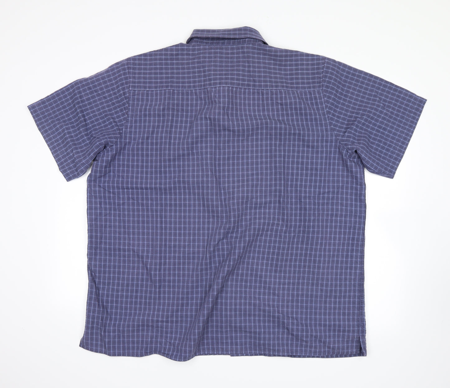 F&F Mens Blue Check   Button-Up Size XL