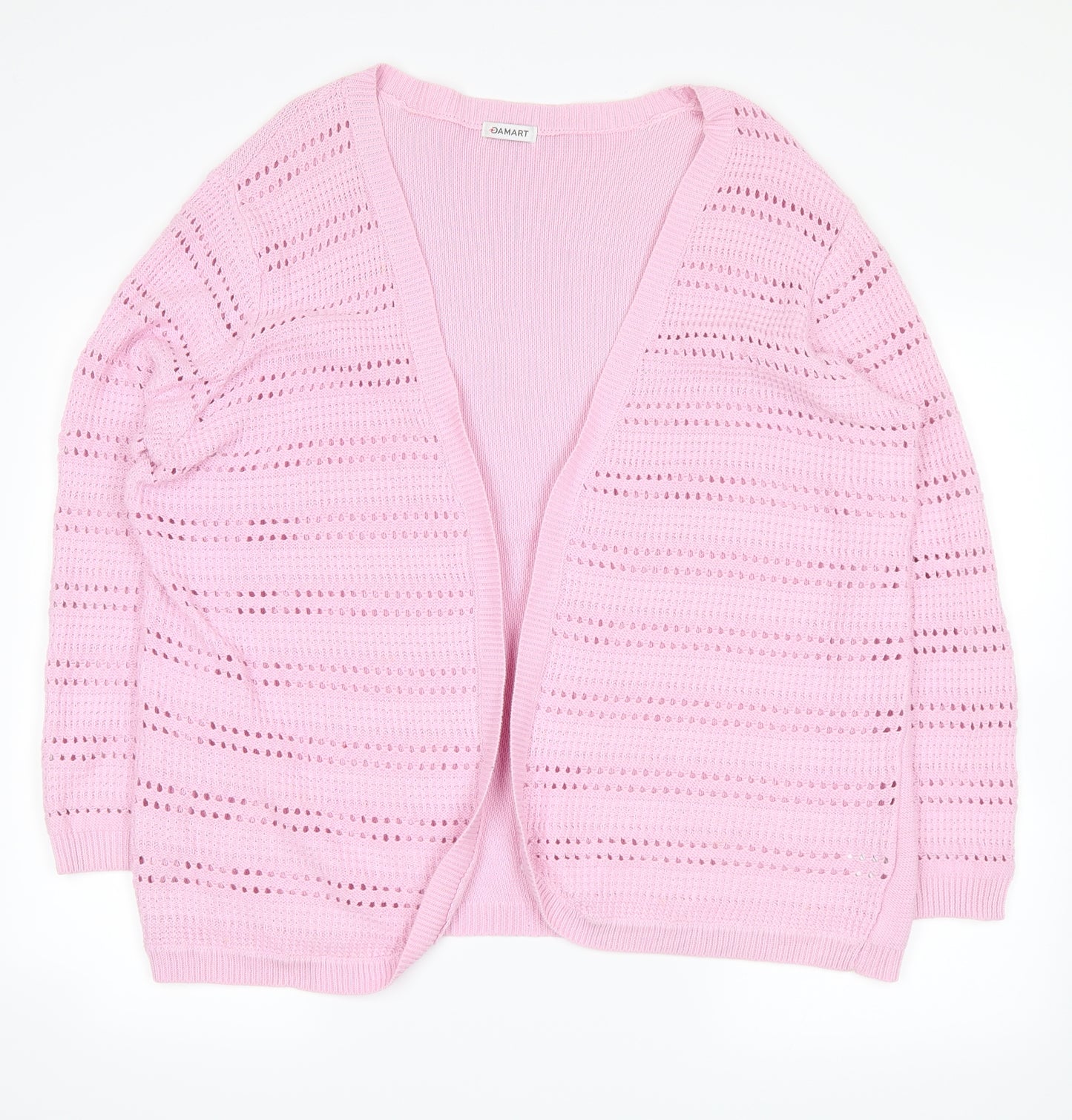 Damart Womens Pink   Cardigan Jumper Size 22