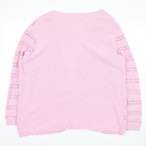 Damart Womens Pink   Cardigan Jumper Size 22