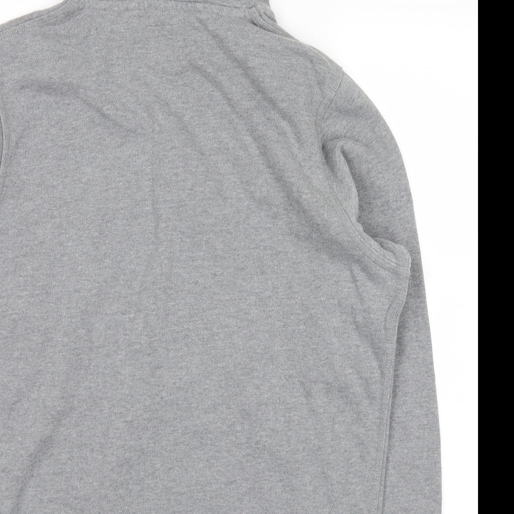 duffer Mens Grey   Pullover Hoodie Size L  - duffer logo