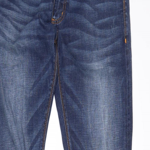 Superdry Mens Blue  Denim Straight Jeans Size 34 in L30 in