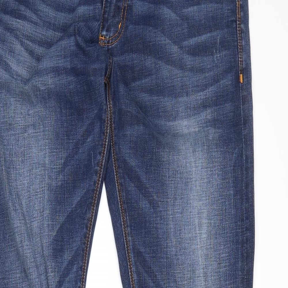 Superdry Mens Blue  Denim Straight Jeans Size 34 in L30 in