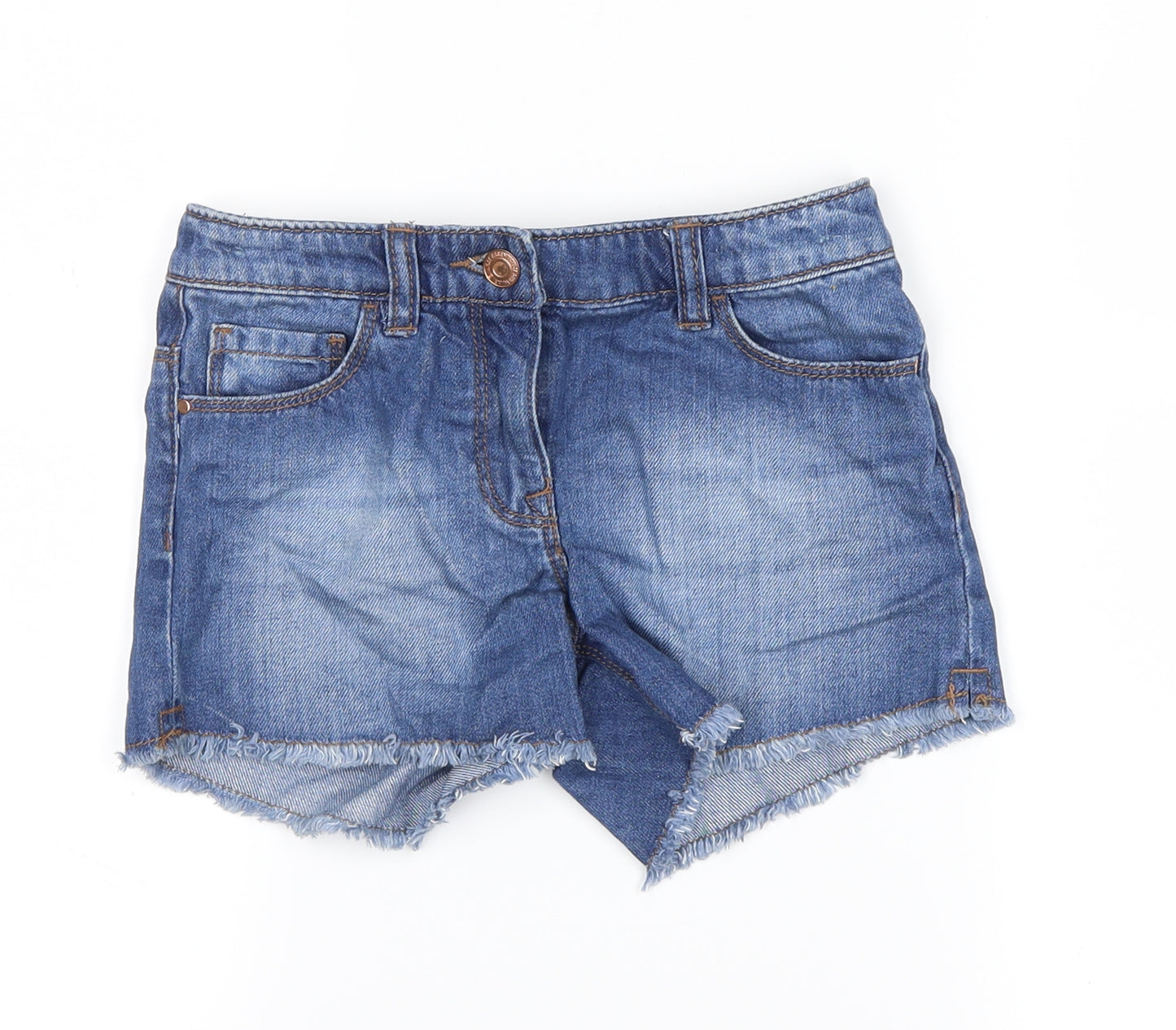 NEXT Girls Blue  Denim Hot Pants Shorts Size 8 Years