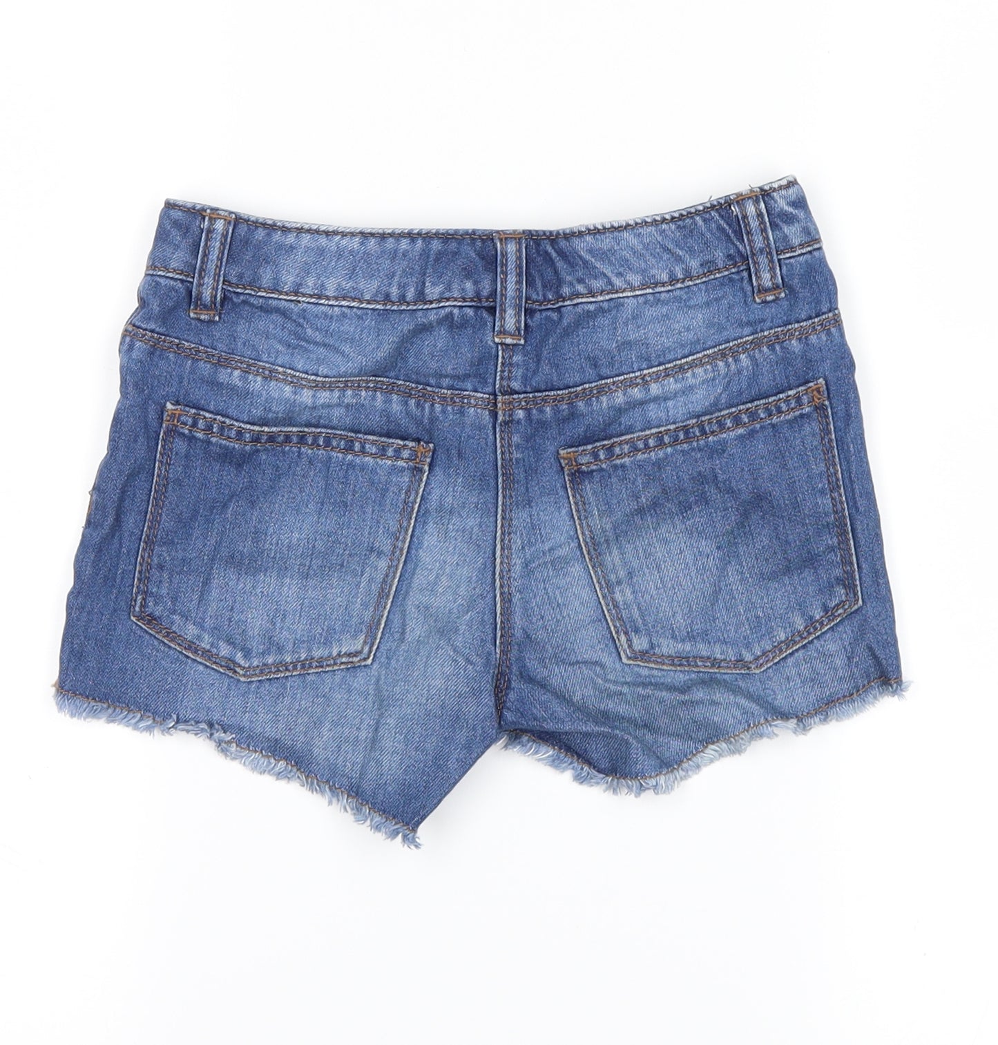 NEXT Girls Blue  Denim Hot Pants Shorts Size 8 Years