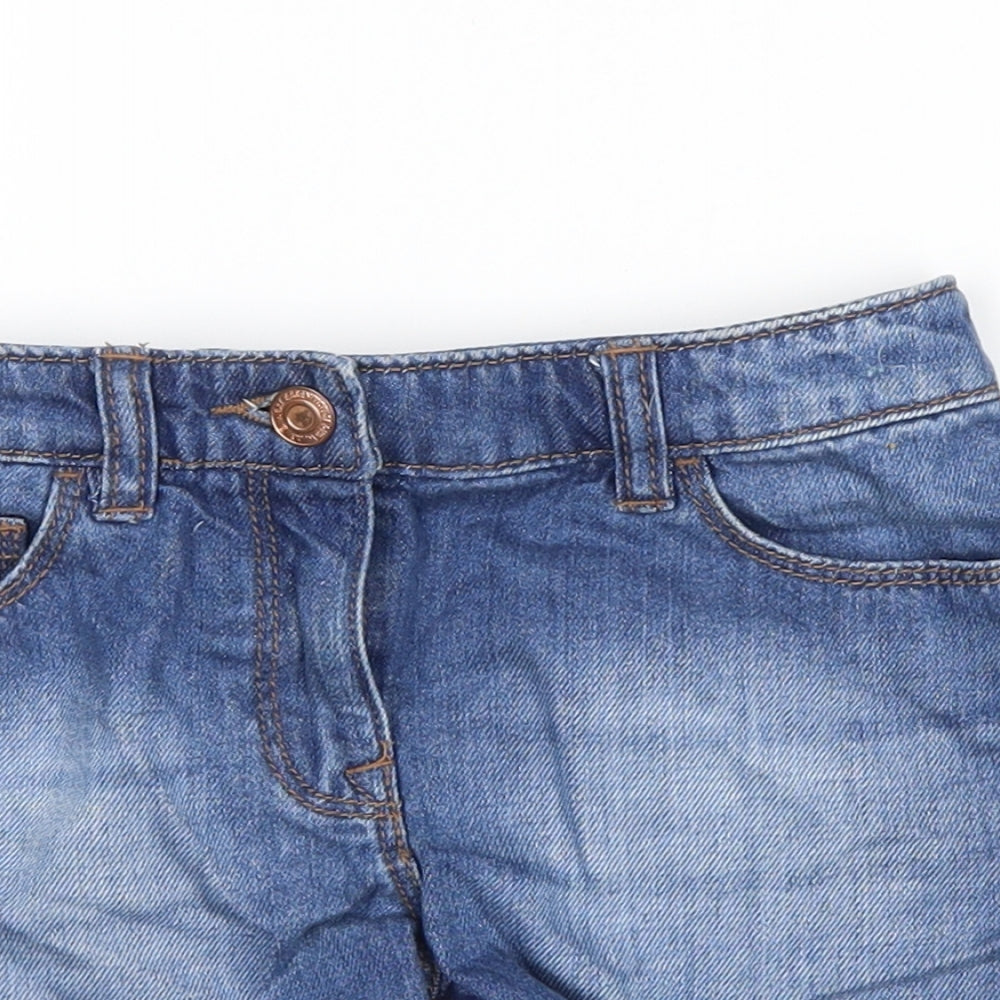 NEXT Girls Blue  Denim Hot Pants Shorts Size 8 Years
