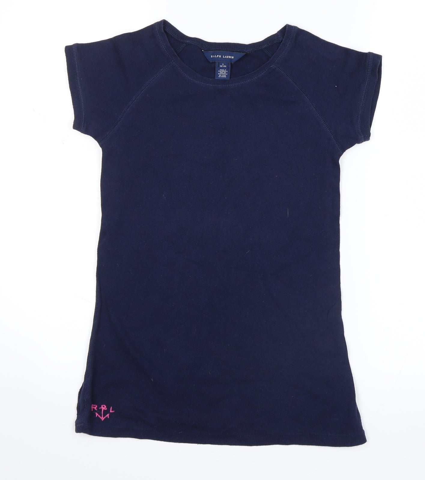 Ralph Lauren Girls Black   Basic T-Shirt Size 12-13 Years
