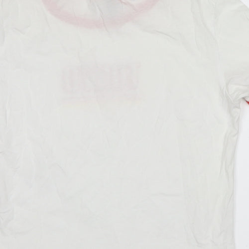 FOREVER 21 Womens White   Cropped T-Shirt Size S  - tokyo