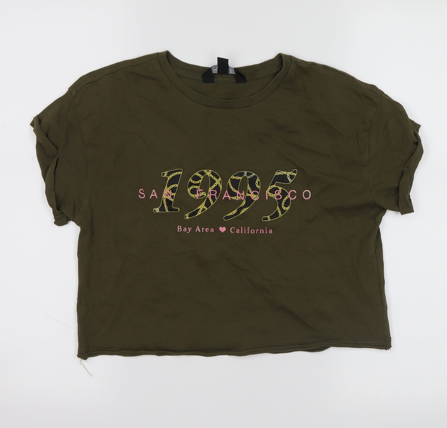 New Look Girls Green   Cropped T-Shirt Size 11-12 Years  - San Francisco