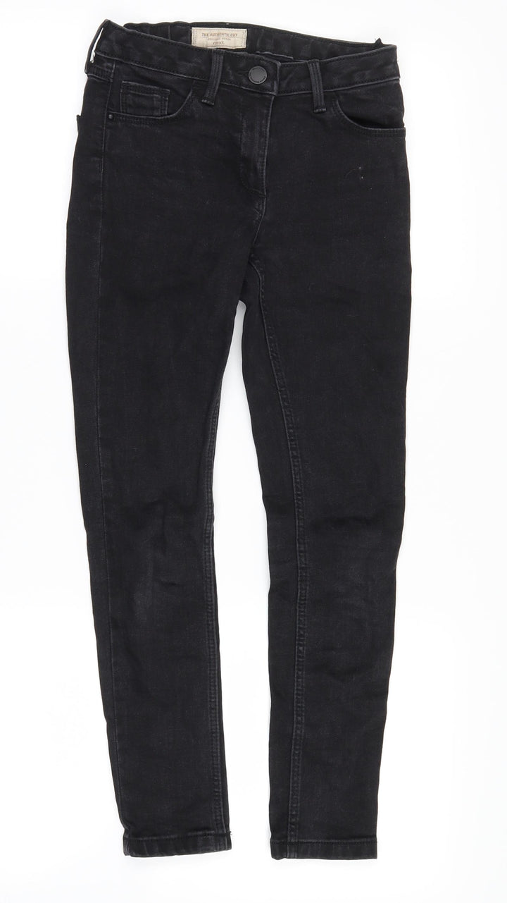NEXT Girls Black  Denim Skinny Jeans Size 9 Years