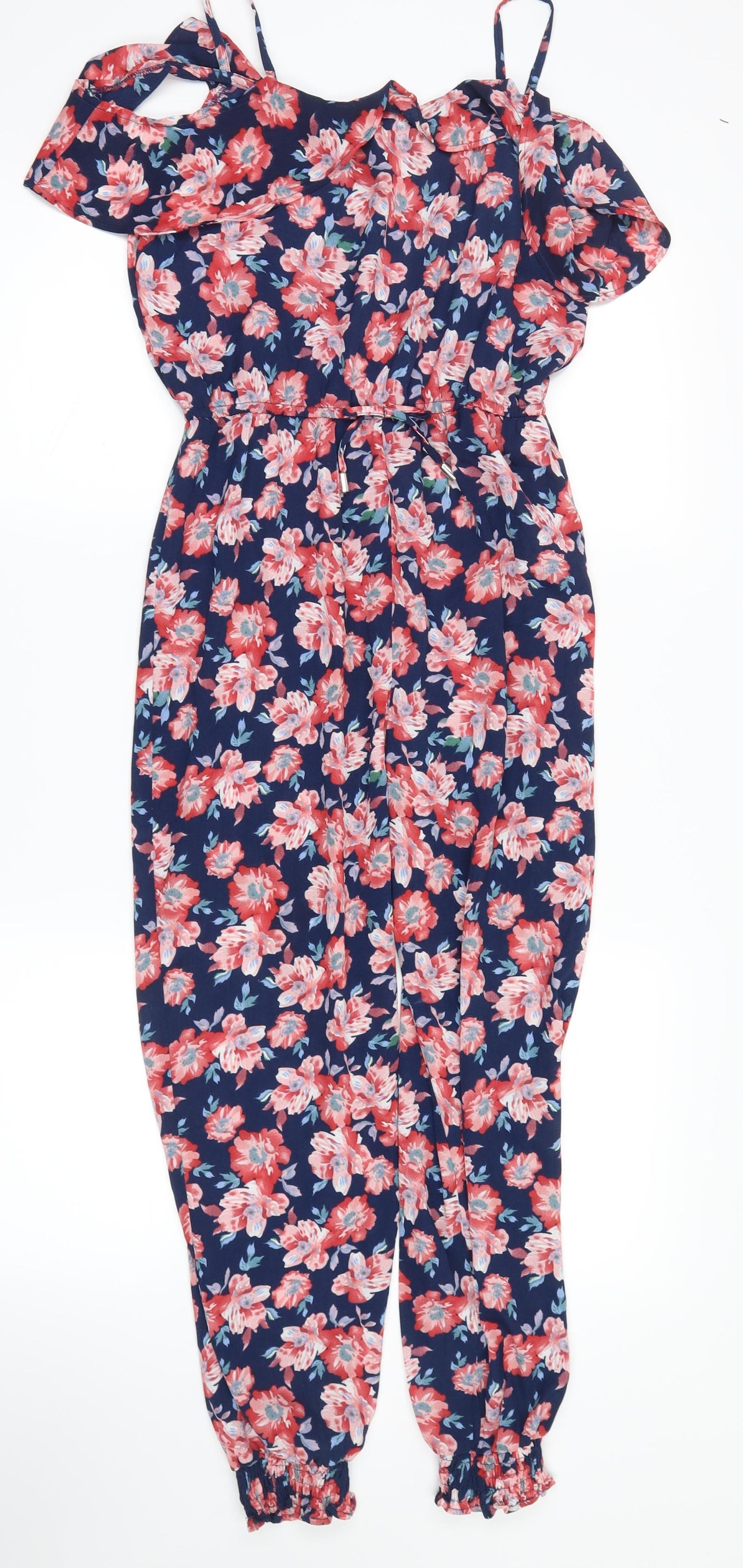 Primark Girls Pink Floral  Trousers One-Piece Size 10-11 Years