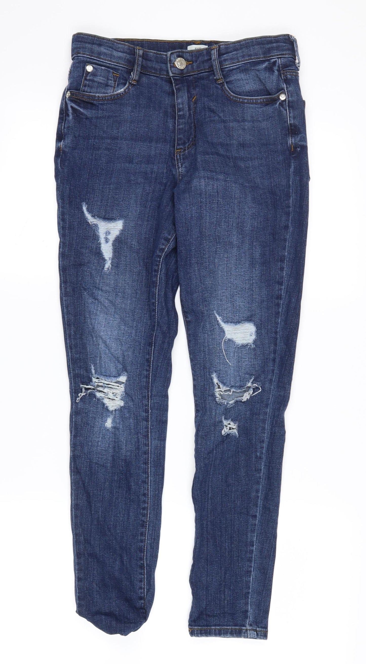 River Island Girls Blue   Skinny Jeans Size 11 Years