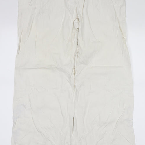 Principles Womens White   Trousers  Size 14 L28 in