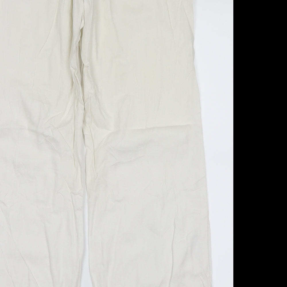 Principles Womens White   Trousers  Size 14 L28 in