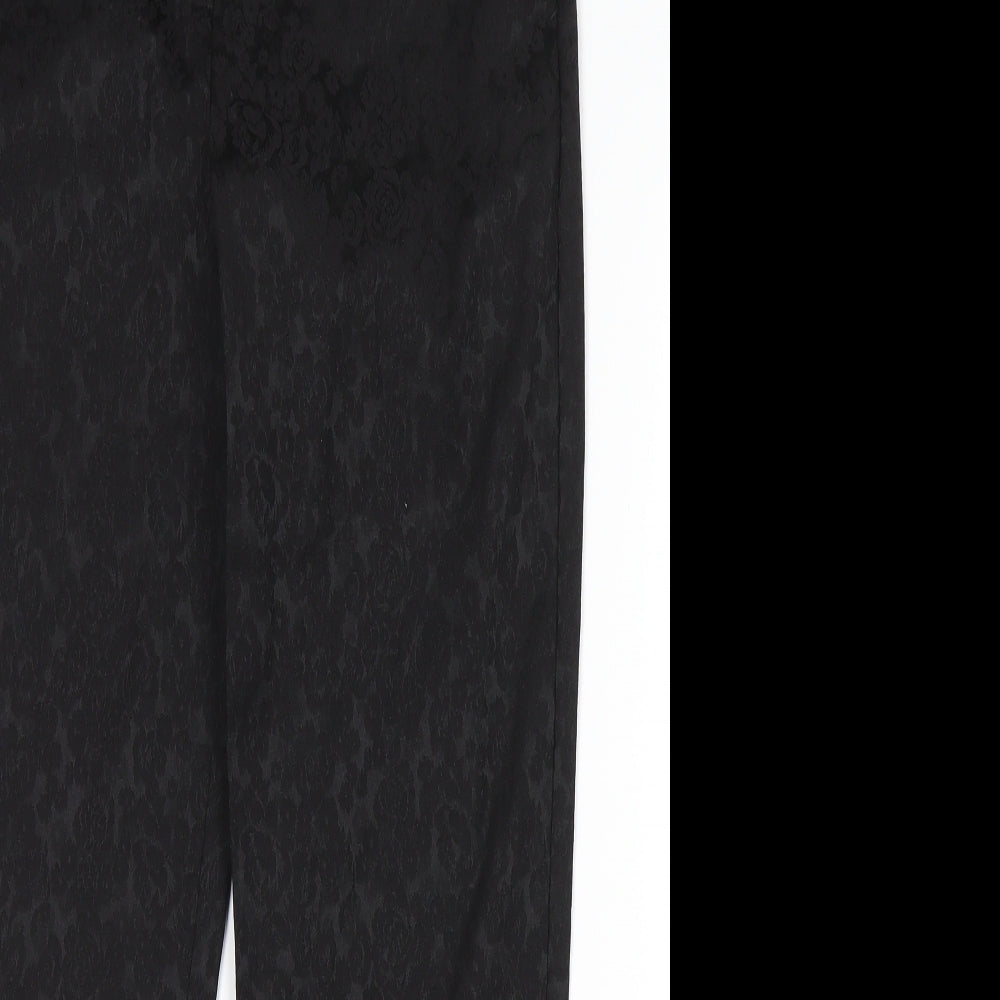 F&F Womens Black Floral  Snow Pants Trousers Size 10