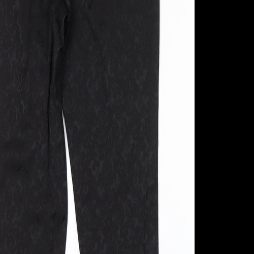 F&F Womens Black Floral  Snow Pants Trousers Size 10