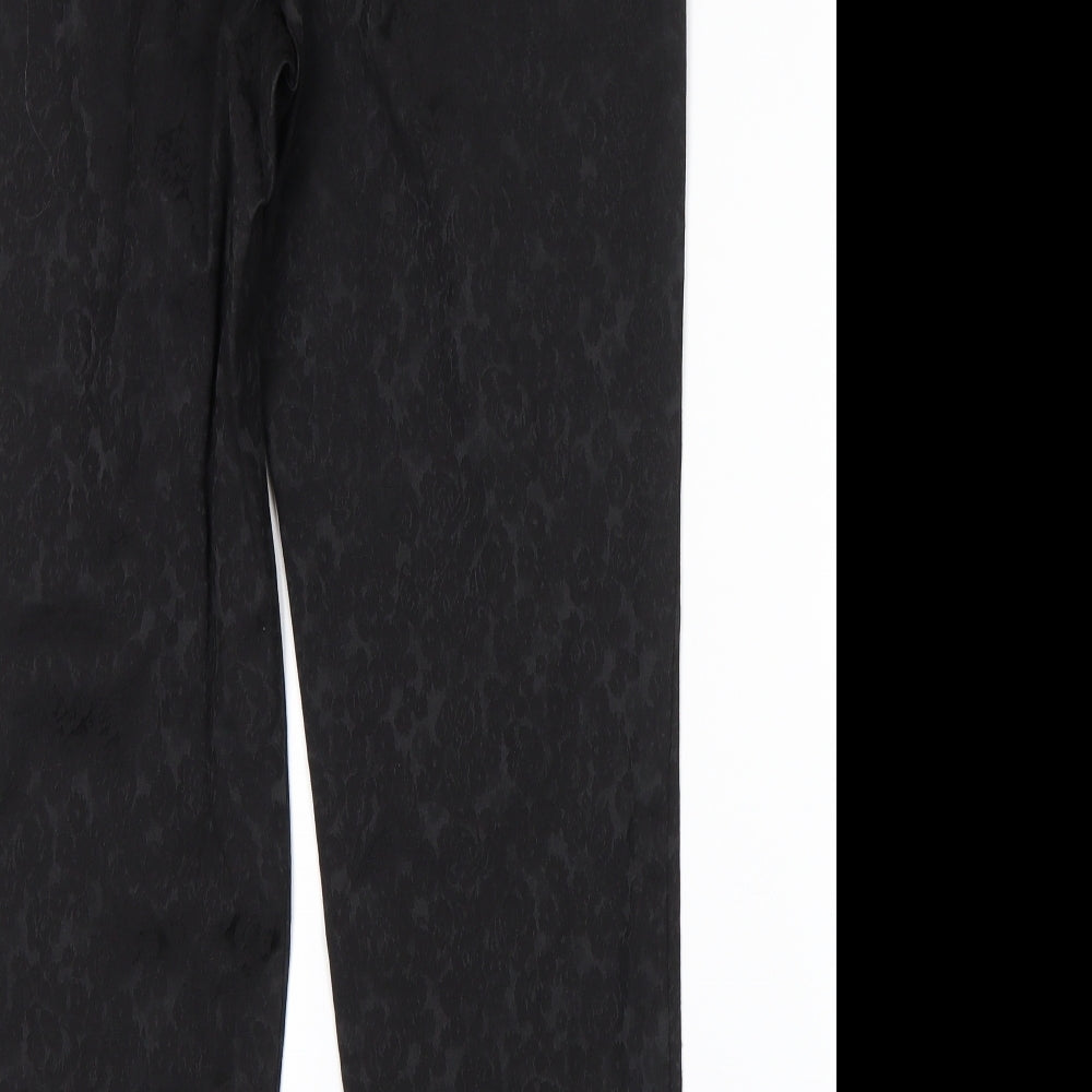 F&F Womens Black Floral  Snow Pants Trousers Size 10