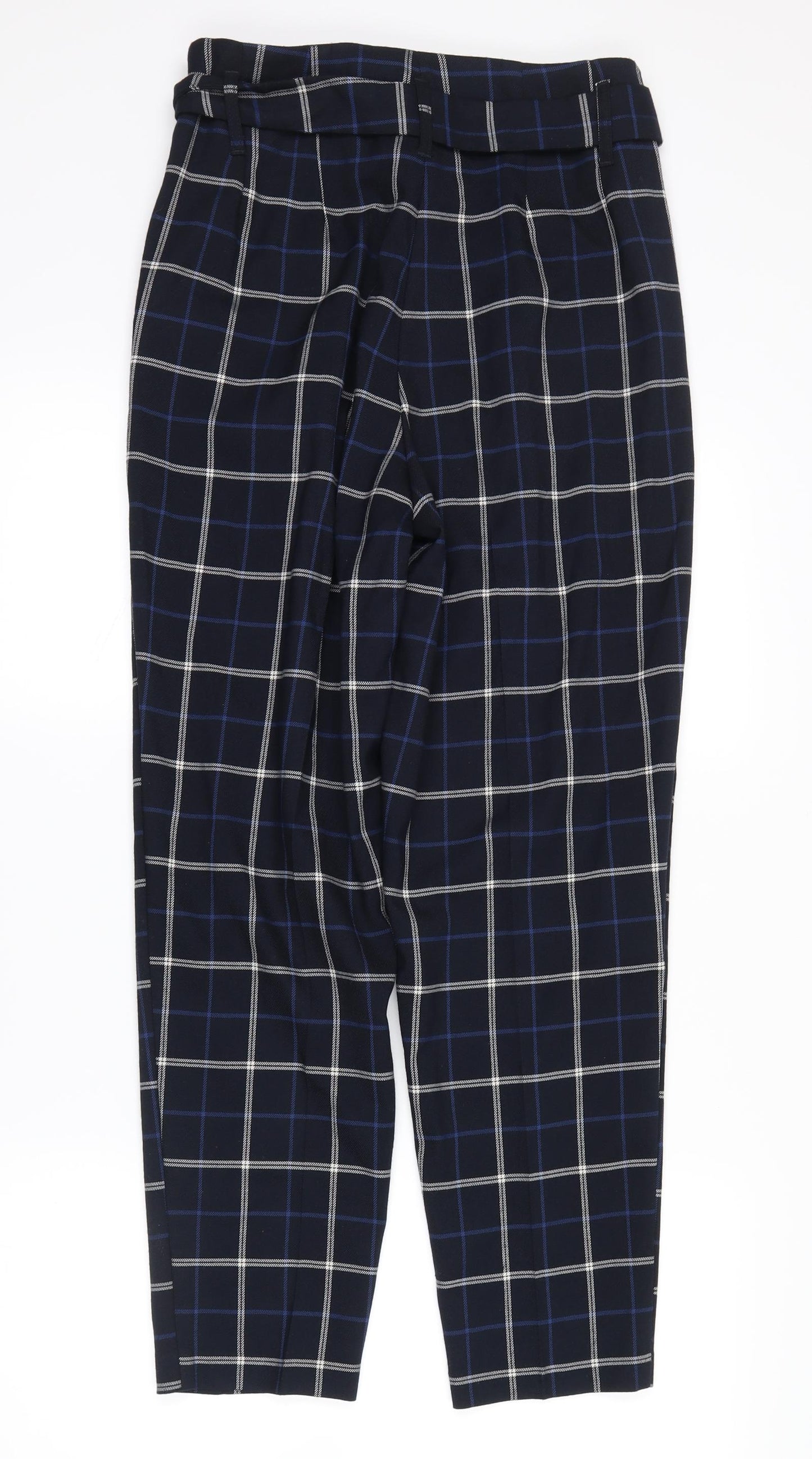 F&F Womens Blue Plaid  Trousers  Size 10