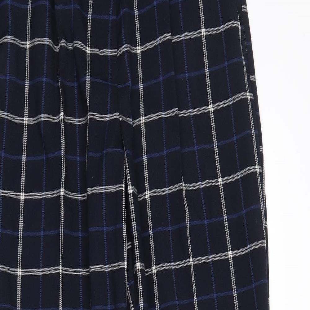 F&F Womens Blue Plaid  Trousers  Size 10