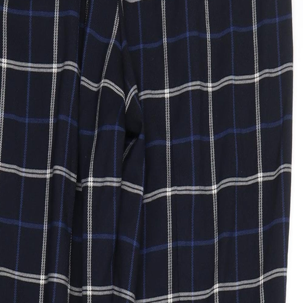 F&F Womens Blue Plaid  Trousers  Size 10