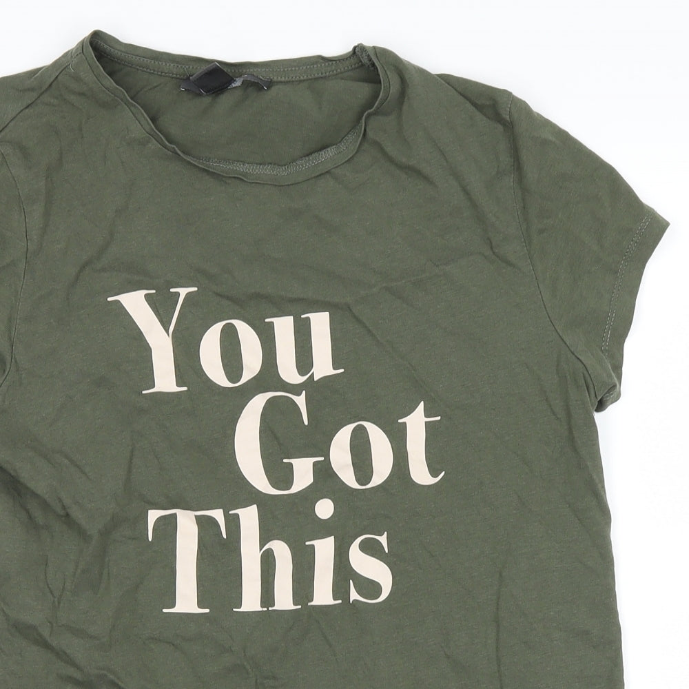 Primark Womens Grey  Microfibre Basic T-Shirt Size XS  - you got this