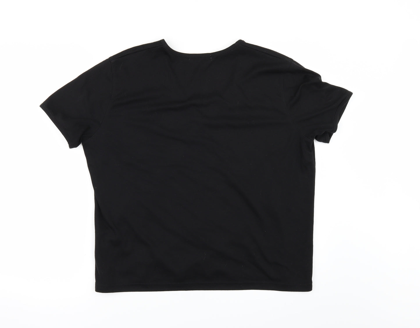 Emreco Womens Black   Basic T-Shirt Size 18