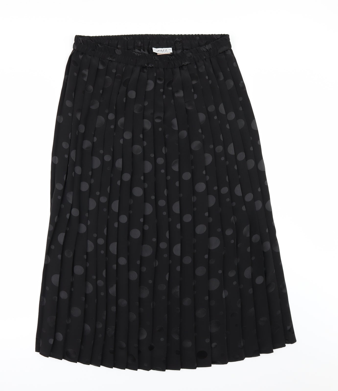 Paul Womens Black   A-Line Skirt Size 14