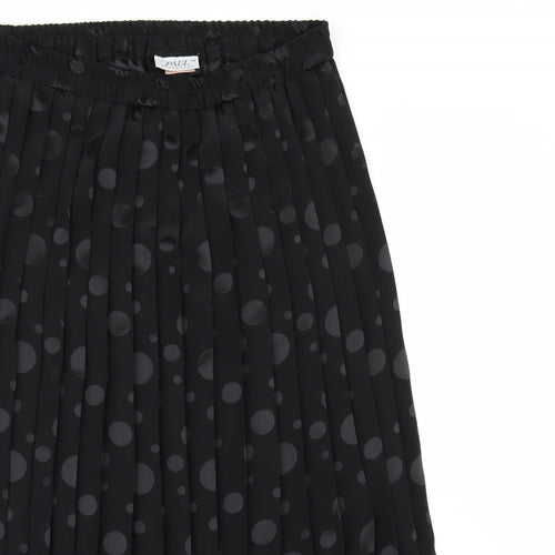 Paul Womens Black   A-Line Skirt Size 14