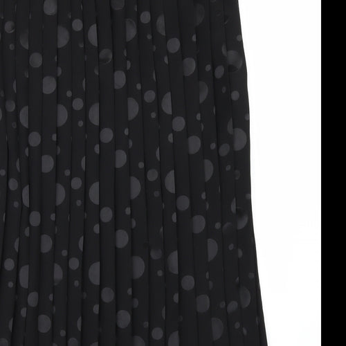 Paul Womens Black   A-Line Skirt Size 14