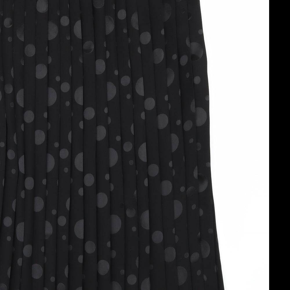 Paul Womens Black   A-Line Skirt Size 14