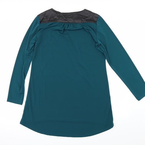 Susan Graver Womens Green   Tunic Blouse Size S