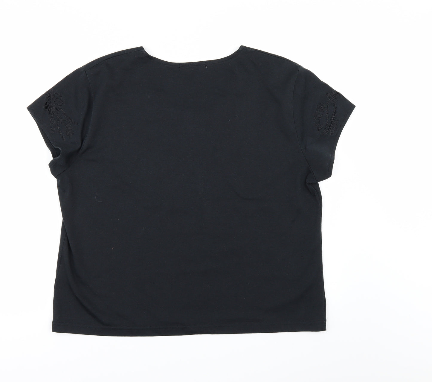Emerco Womens Black   Basic T-Shirt Size 20