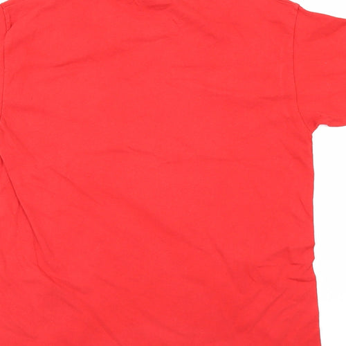Fruit of the Loom Girls Red   Basic T-Shirt Size 9-10 Years  - DISNEY