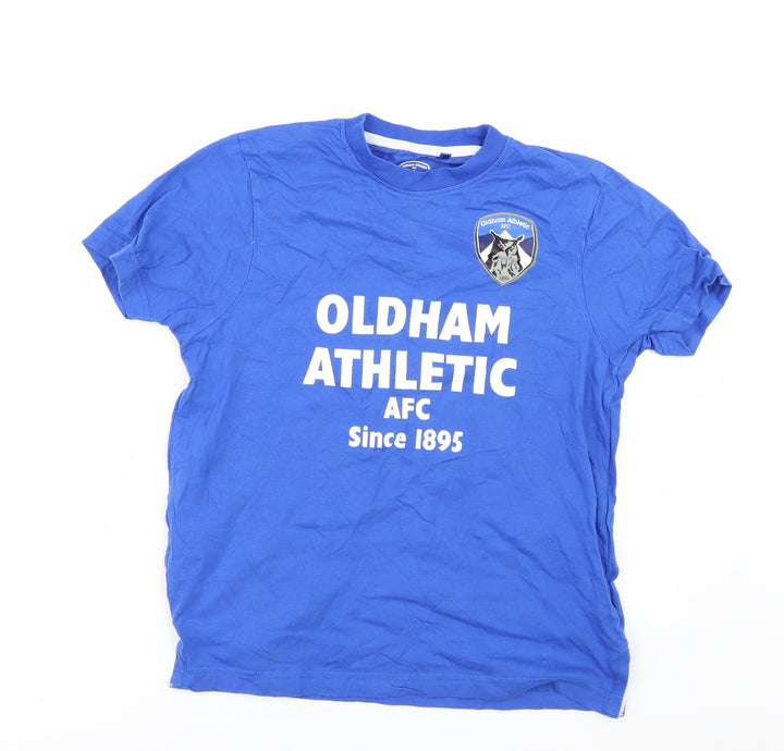 official merchandise Boys Beige Basic T-Shirt Size 9-10 Years - Oldham Athletic