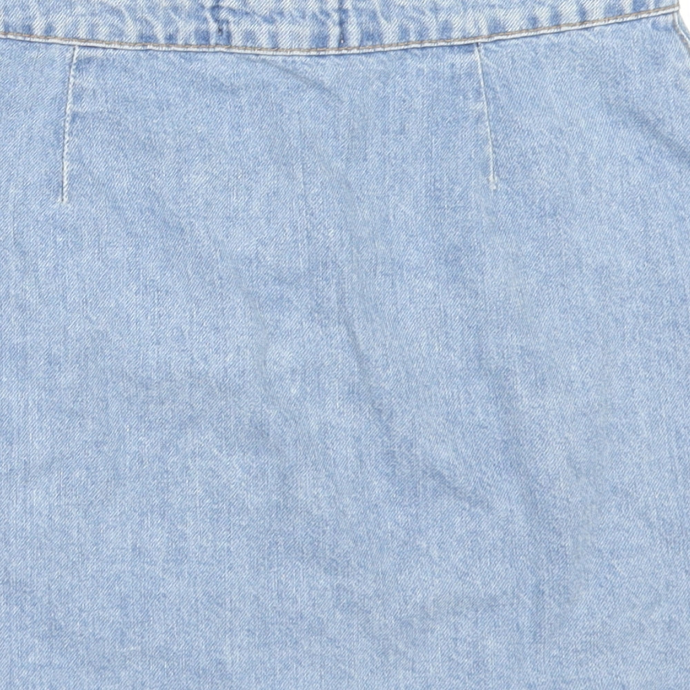 New Look Girls Blue  Denim A-Line Skirt Size 13-14 Years
