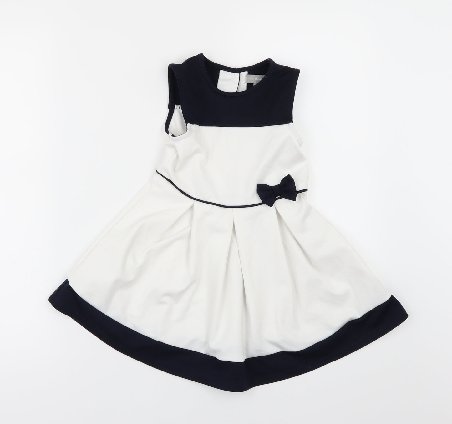 Primark Girls White   Fit & Flare  Size 2-3 Years