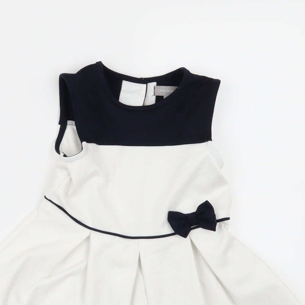 Primark Girls White   Fit & Flare  Size 2-3 Years