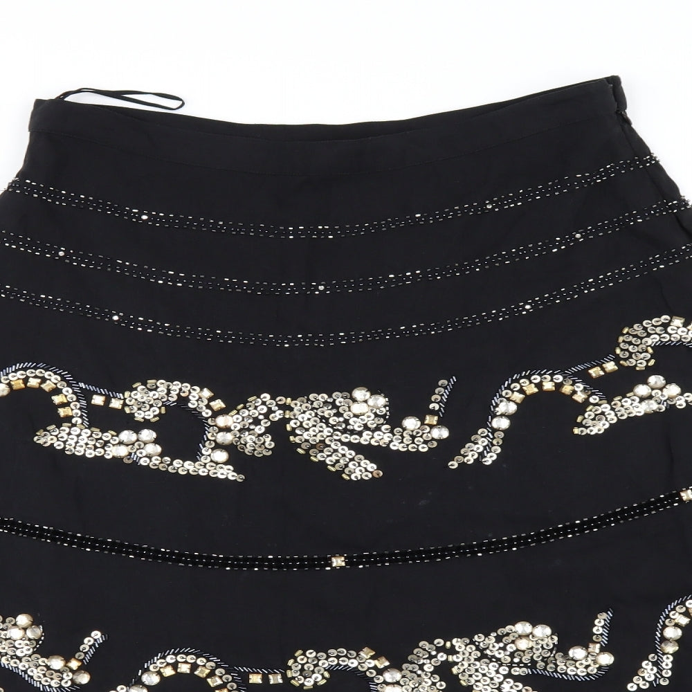 Jigsaw Womens Black   A-Line Skirt Size 34 in