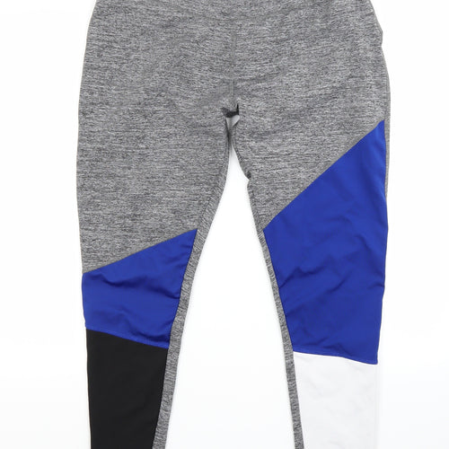 Workout Womens Grey   Jogger Leggings Size L L24 in