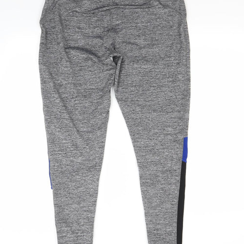 Workout Womens Grey   Jogger Leggings Size L L24 in