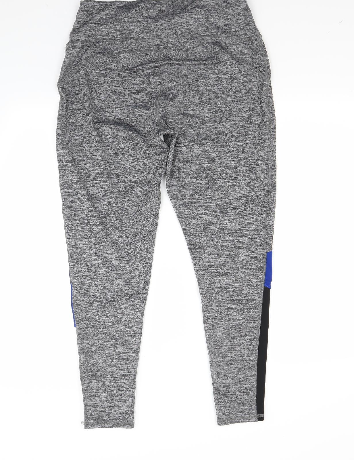 Workout Womens Grey   Jogger Leggings Size L L24 in