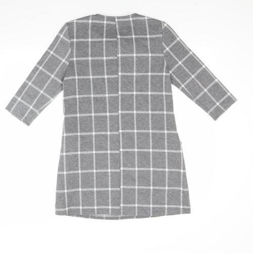 Papaya Womens Grey Check  A-Line  Size 10